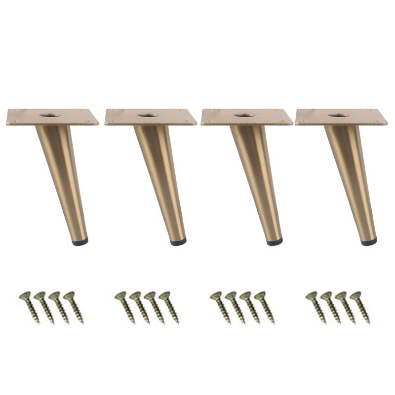 Photo 1 of WOOZOOY 4" Furniture Legs Coffee Table Legs,Brushed Gold Metal Home DIY Projects Sofa Leg