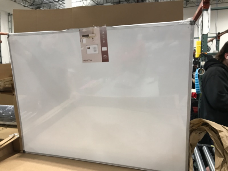 Photo 2 of VUSIGN Magnetic Dry Erase Board, 48 X 36 Inches, Wall Mounted White Board with Pen Tray, Silver Aluminium Frame