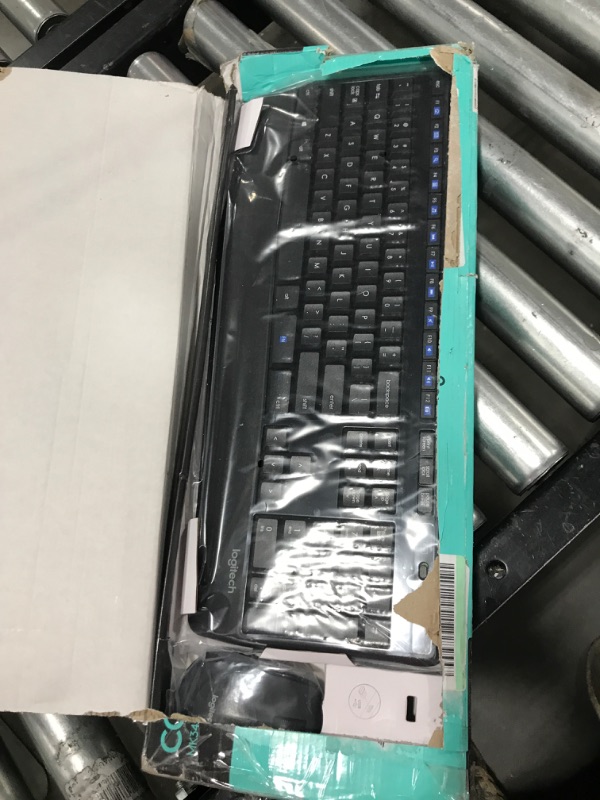 Photo 2 of Logitech MK345 Wireless Combo Full-Sized Keyboard with Palm Rest and Comfortable Right-Handed Mouse, 2.4 GHz Wireless USB Receiver, Compatible with PC, Laptop 1 pack