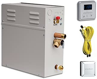 Photo 1 of EliteSteam 7.5 kW Steam Shower Generator Kit (Includes Steam Generator, Control, Steam Head, Cable) (Polished Chrome Inside Control)