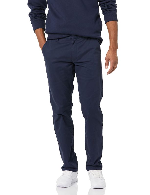 Photo 1 of Amazon Aware Men's Cotton Slim Chino Pant 42W x 34L Navy