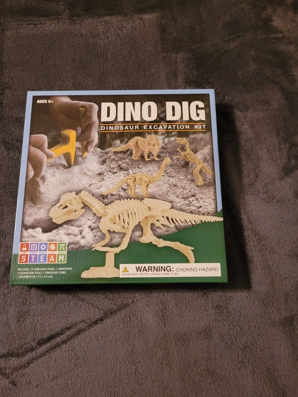 Photo 1 of Dino Dig Dinosaur Excavation Kit 6 + Yrs. Brand New in Box
