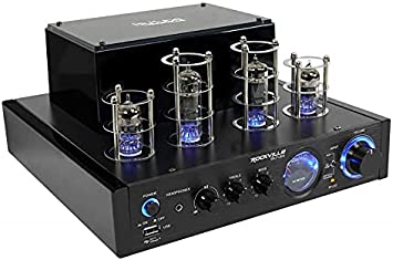 Photo 1 of Rockville BluTube LED 70W Bluetooth Tube Amplifier/Home Stereo Receiver with Blue Illumination, Optical Input, Sub Output
