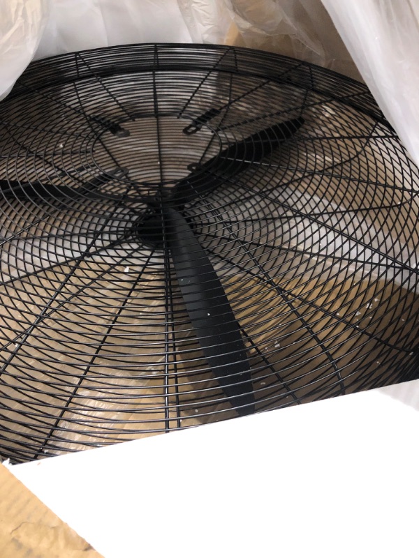 Photo 1 of VEVOR 30 Inch Wall-Mount Misting Fan, 3-speed IP44 Waterproof Oscillating Wall Fan, Max. 9500 CFM Wall Mounted Fan for Outdoor, Commercial, Residential, Greenhouse, Workshop, Patio, Black, ETL Listed 30 Inch Waterproof