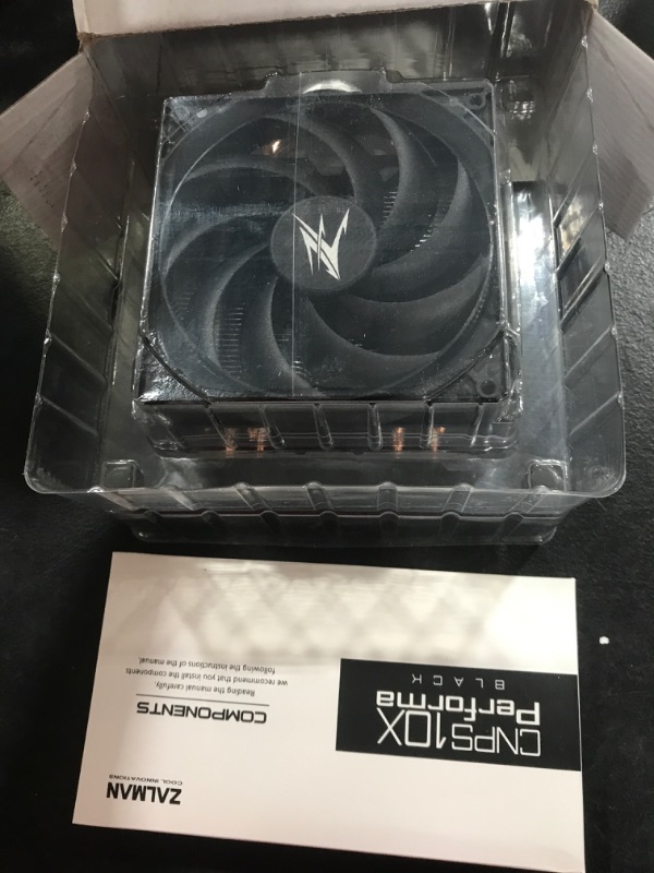 Photo 2 of Zalman CNPS10X Performa Extreme Performance CPU Cooler, Powerful 135mm Annular Fan 1500RPM, 75 CFM, 180W TDP, 4 Heat Pipes, STC 8 Thermal Paste Included - Standard
