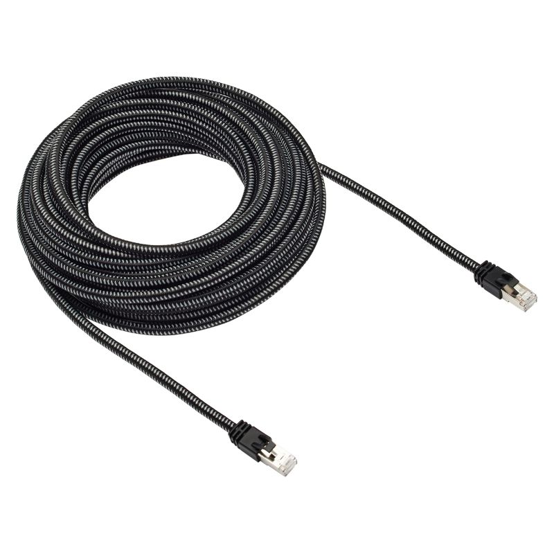 Photo 1 of Amazon Basics Braided RJ45 Cat-7 Gigabit Ethernet Patch Internet Cable - 50 Feet 50-Foot