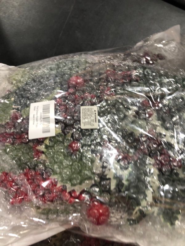 Photo 1 of 16 Pack Artificial Christmas Picks Assorted Red Berry Picks Stems Faux Pine Picks Spray with Pinecones Apples Holly Leaves for Christmas Floral Arrangement Wreath Winter Holiday Season Décor