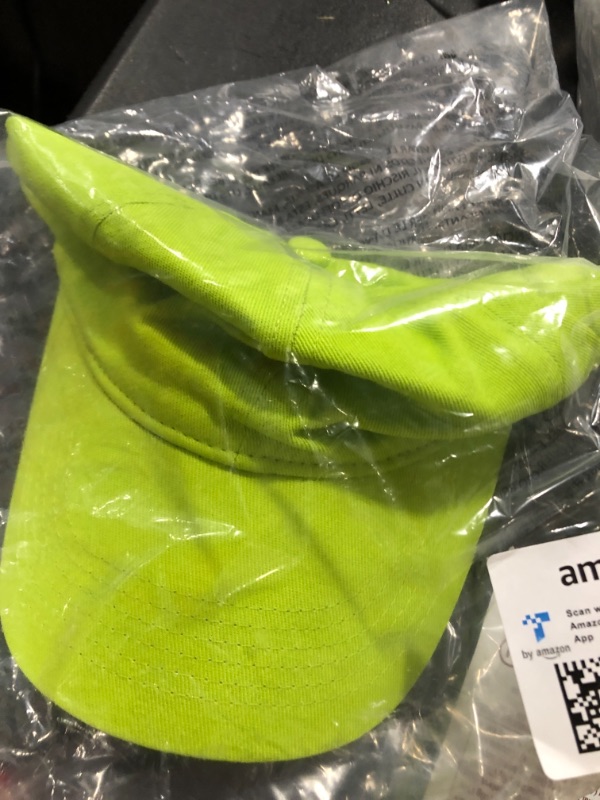 Photo 2 of Amazon Essentials Unisex Baseball Cap One Size Lime Green