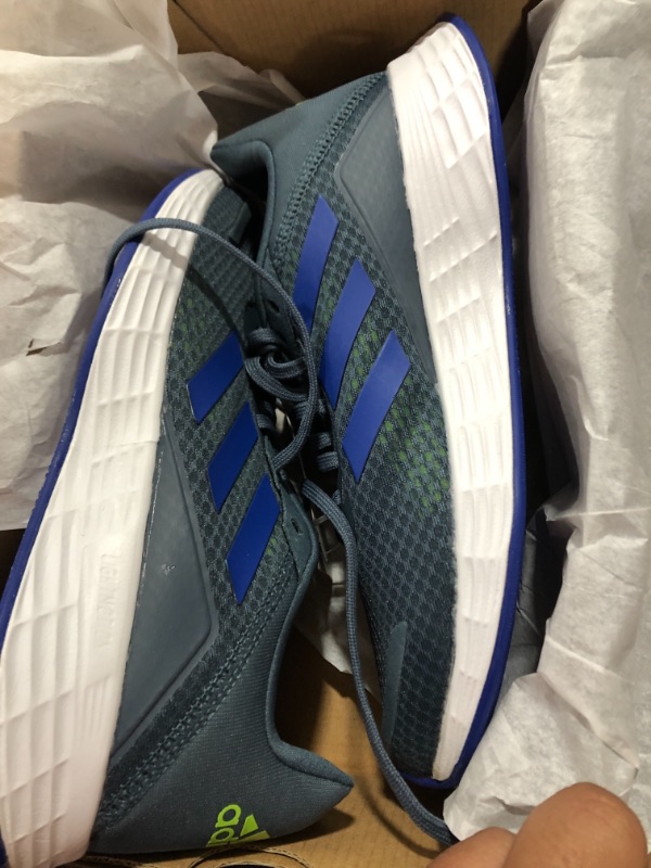 Photo 1 of adidas Unisex-Child Duramo Sl Running Shoe Big Kid (8-12 Years) 5 Big Kid Legacy Blue/Team Royal Blue/Signal Green