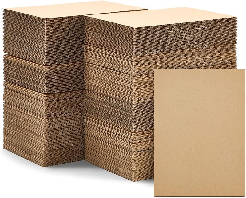 Photo 1 of 200 PCS BROWN CORRUGATED SHEETS 5X7