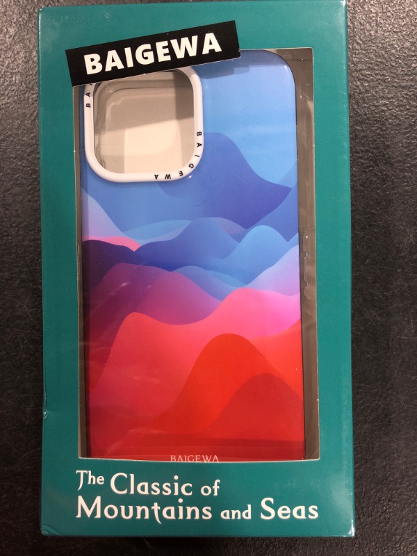 Photo 1 of BAIGEWA an Amazing Phone Case for iPhone14 Pro Max, Designed with Maestro Insight of Power Fabric Coloring, Paint Waves Coating for iPhone 14 Pro Max Sunrise impression