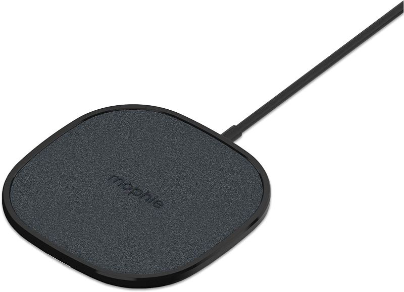 Photo 1 of mophie Wireless 15W Charging Pad - Fast Charge -Made for Qi Enabled Devices - Samsung, Apple iPhone 12 Pro / 12/11 / Xr, iPhone 12 Pro Max / 11 Pro Max/XS Max, iPhone 12 Mini, iPhone Xs - Black 