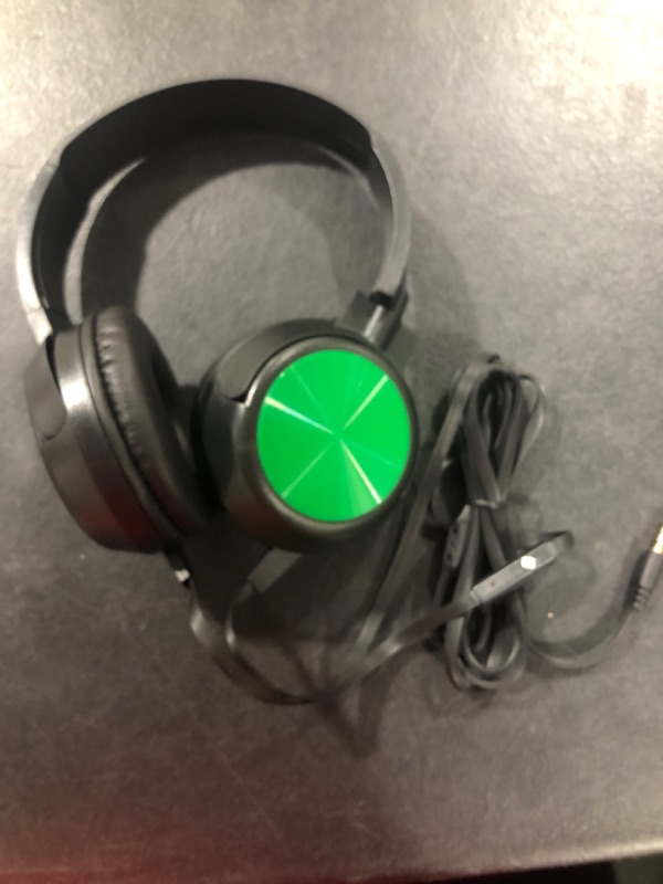 Photo 1 of kkstorm Headphones for Kids: Kids Headphones lot MacBook Headset with Microphone Headset Work Headphones with Microphone (906B Green mic1 PCAK) 