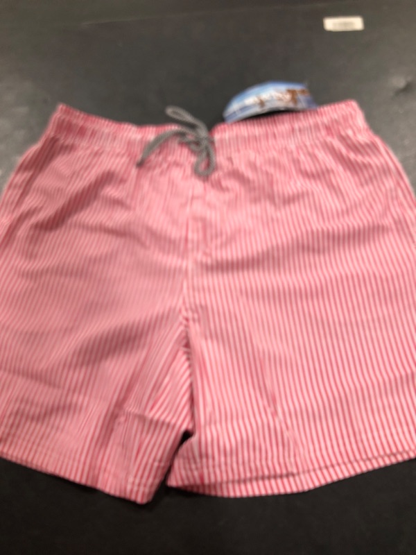 Photo 2 of Biwisy Mens Large Swim Trunks Quick Dry Beach Shorts Mesh Lining Swimwear Bathing Suits with Pockets Pink&white