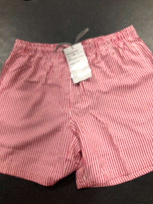 Photo 1 of Biwisy Mens Large Swim Trunks Quick Dry Beach Shorts Mesh Lining Swimwear Bathing Suits with Pockets Pink&white
