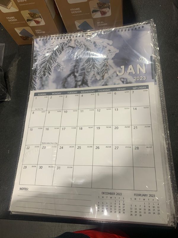 Photo 2 of Ymumuda 2023-2024 Calendar, Vertical Wall Calendar 2023-2024, 12"×17", 18 Months from JUL. 2023 to DEC. 2024, Wire bound, Large Writing Block, Premium Thick Paper, Unique Monthly Calendar for Easy Planning
