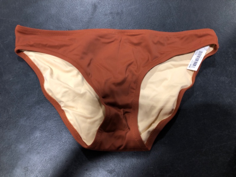 Photo 2 of Amazon Essentials Women's Classic Bikini Swimsuit Bottom Large Brown