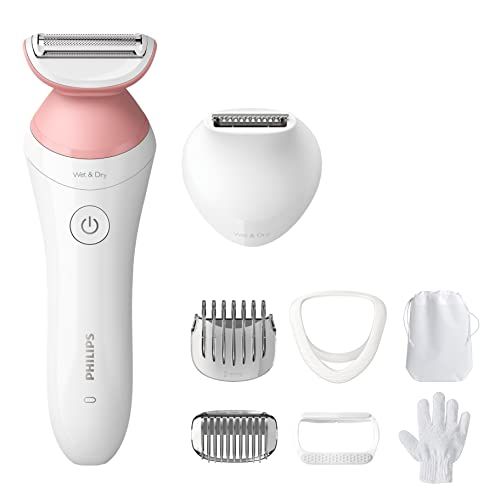 Photo 1 of Philips Beauty Lady Electric Shaver Series 6000, Cordless with 7 Accessories, BRL146/00, White
