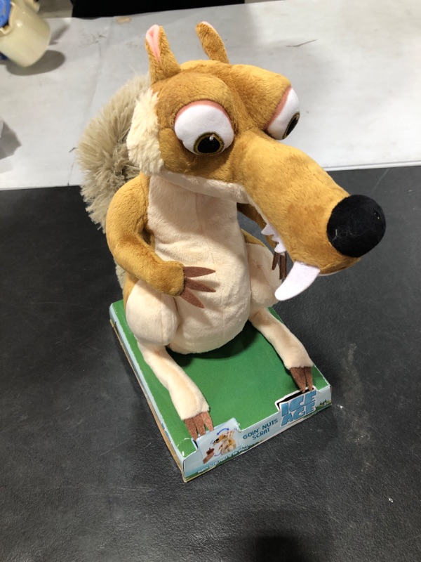 Photo 2 of Just Play Ice Age Goin Nuts Scrat Plush - Ice Age 4 Goin Nuts Scrat Feature Plush Brown