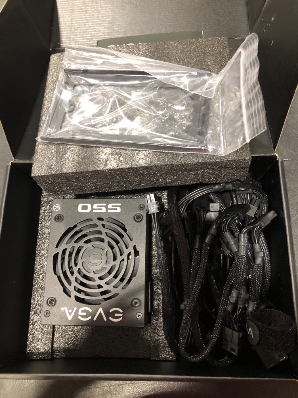 Photo 2 of EVGA SuperNOVA 550 GM, 80 Plus Gold 550W, Fully Modular, ECO Mode with DBB Fan, 7 Year Warranty, Includes Power ON Self Tester, SFX Form Factor, Power Supply 123-GM-0550-Y1 550W GM Power Supply