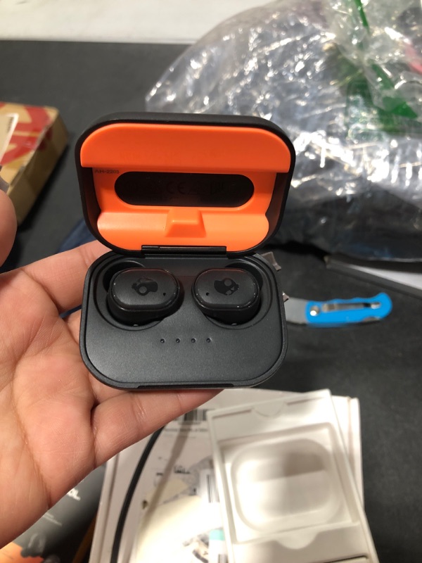 Photo 1 of Skullcandy Grind Fuel True Wireless In-Ear Earbuds - True Black/Orange