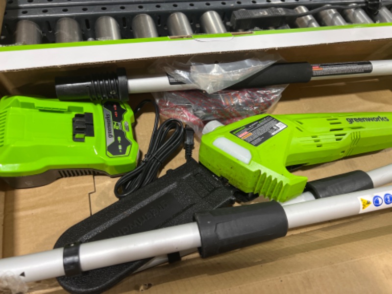 Photo 1 of Amazon.com: Greenworks 40V 8" Cordless Polesaw, 2.0Ah Battery and Charger Included : Everything Else