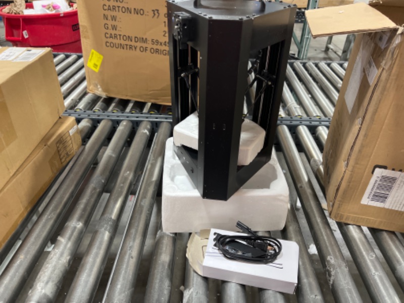 Photo 1 of Monoprice Delta PRO 3D Printer with (270 x 300 mm) Heated Glass Build Plate, Auto Leveling, Triple Fan, PID Tuning, Fully Assembled