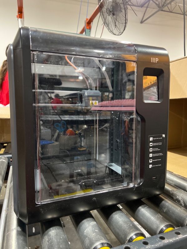 Photo 2 of STORE SEALED**Monoprice Voxel 3D Printer - Black/Gray with Removable Heated Build Plate (150 x 150 x 150 mm) Fully Enclosed, Touch Screen, 8Gb And Wi-Fi, Large (133820)