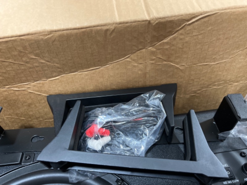 Photo 1 of Monoprice - 135847 Ssw-12 Powered Slim Subwoofer - 12 Inch - Black with Ported Design, 150 Watts, Lowprofile Includes On-Wall Mounting Brackets