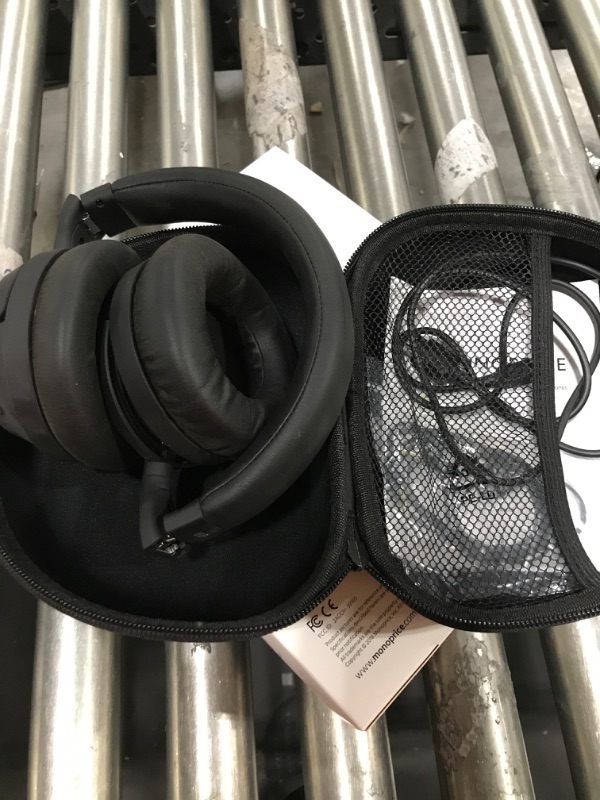 Photo 2 of Monoprice BT-500ANC Bluetooth with aptX-HD, Google Assistant, Wireless Over Ear Headphones with Hybrid Active Noise Cancelling (ANC)