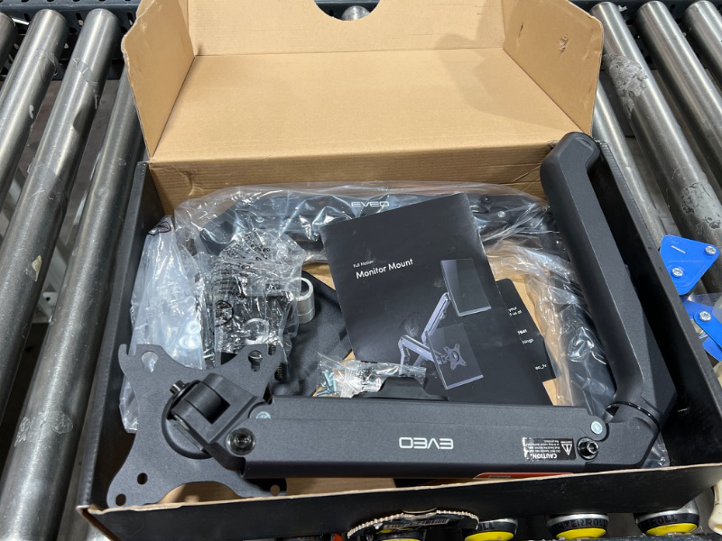 Photo 1 of STORE SEALED**EVEO High-Grade Dual Monitor Stand 10-27" - Ergonomic Monitor Stands for 2 Monitors, Dual Monitor Mount Desk, Swivel VESA Bracket, Computer Monitor Stand, Dual Monitor Stand for Desk - Easy to Setup