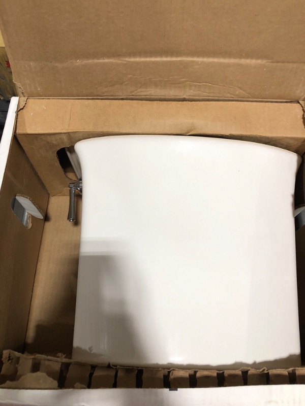 Photo 2 of KOHLER 3814-0 Corbelle Comfort Height(R) elongated 1.28 gpf toilet with skirted trapway and Revolution 360 swirl flushing technology and left-hand trip lever (2 Piece), White
