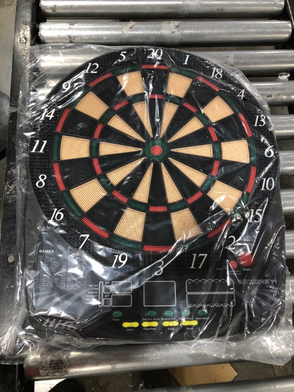 Photo 2 of Electronic Dart Board, Soft Tip Dartboard Set with 6 Darts 50 Soft Tips, LCD Display, Power Adapter, Throw Line