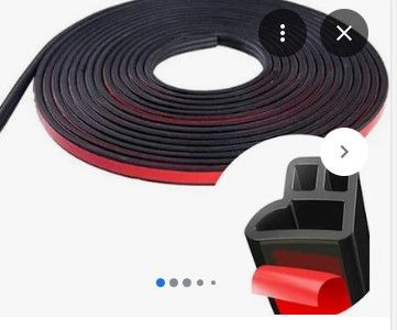 Photo 1 of 26m L-shape Rubber Weather Seal Hollow Universal Car Door Strip