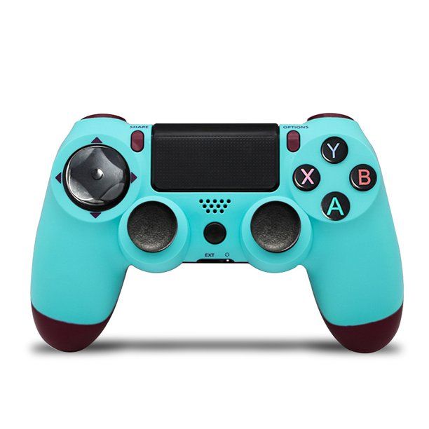 Photo 1 of PS4 Wireless Controller Dual Vibration Game Joystick Controller for PS4/ Slim/Pro(Berry Blue)
