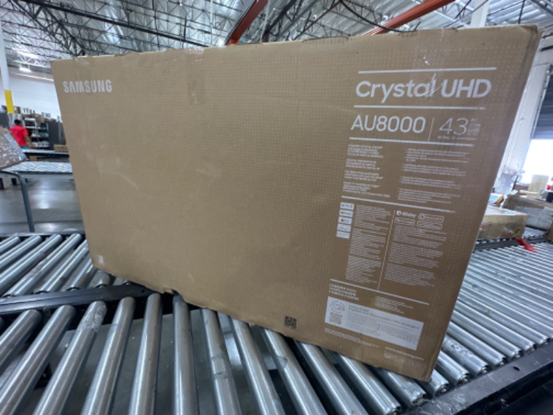 Photo 1 of SAMSUNG 43-Inch Class Crystal 4K UHD AU8000 Series HDR, 3 HDMI Ports, Motion Xcelerator, Tap View, PC on TV, Q Symphony, Smart TV with Alexa Built-In (UN43AU8000FXZA, 2021 Model) 43-Inch TV Only