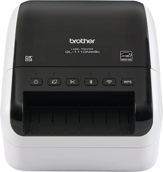 Photo 1 of Brother QL-1110NWBC Wide Format, Postage and Barcode Professional Thermal Label Printer with Wireless Connectivity