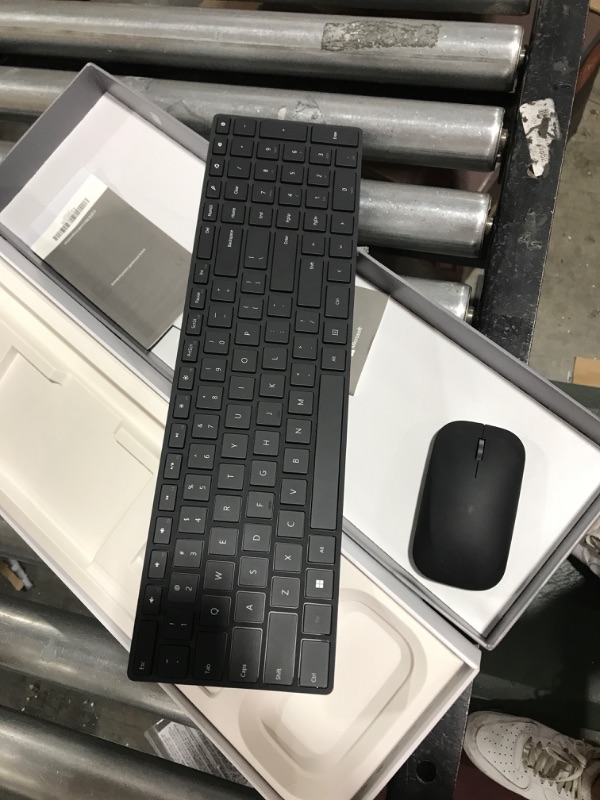 Photo 5 of Microsoft Designer Bluetooth Desktop Keyboard and Mouse - Black. Utra-Thin, Wireless, Bluetooth Keyboard and Mouse Combo. Works with Bluetooth Enabled PCs/Mac