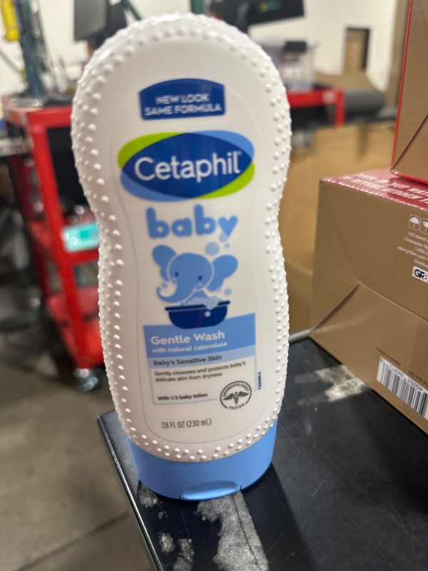 Photo 2 of Cetaphil Baby Body Wash with Half Baby Lotion, Gentle Wash with Organic Calendula, Soothes Dry, Sensitive Skin for Everyday Use, Gentle Fragrance, Soap Free, Hypoallergenic, 7.8oz