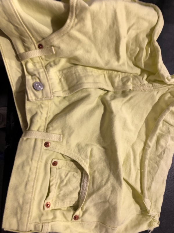 Photo 1 of Womens (34W) Yellow Shorts