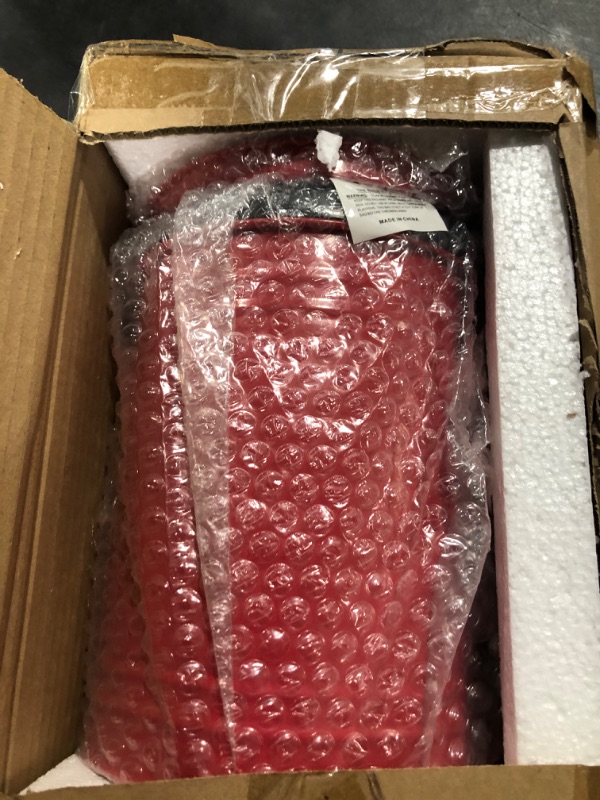 Photo 1 of Cooler Kitchen 3 Liter Red Countertop Compost Bin - Kitchen Compost bin with EZ-No Lock Lid, Plastic Liner & Charcoal Filters - Sturdy Construction & Odor-Free Seal to Prevent Smell, Dishwasher Safe Medium Red