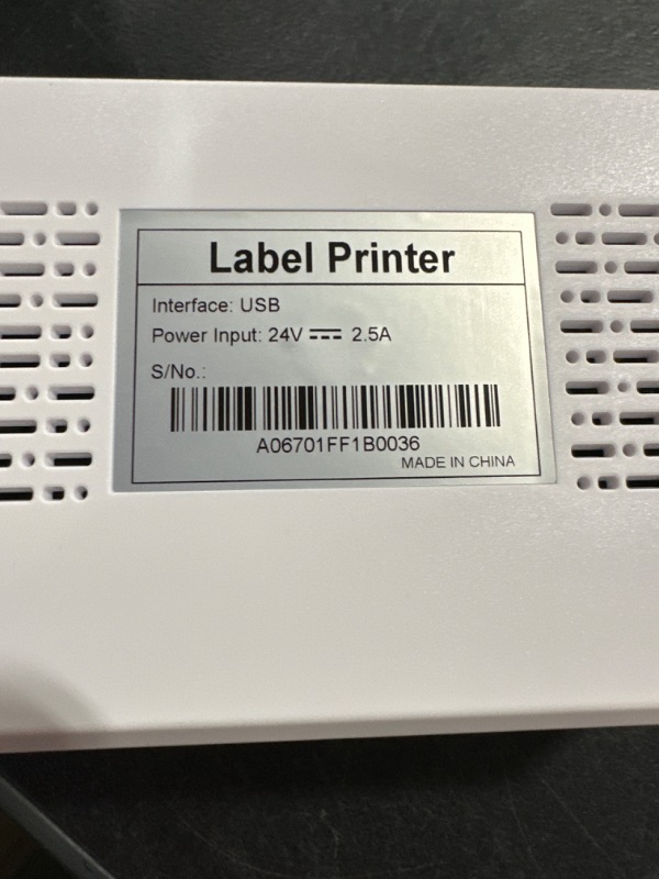 Photo 2 of Notherss SanQinZi Label Printer-up to 150mm/s high-Speed Output and Stable, for Transportation Label Thermal Printer, 4.25 inches Wide Width Printing, Compatible with Most Operating Systems, (White)