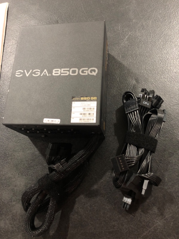 Photo 2 of EVGA 850 GQ, 80+ GOLD 850W, Semi Modular, EVGA ECO Mode, 5 Year Warranty, Power Supply 210-GQ-0850-V1,Black