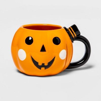 Photo 1 of 10oz Stoneware Pumpkin Figural Mug - Hyde &EEK! Boutique