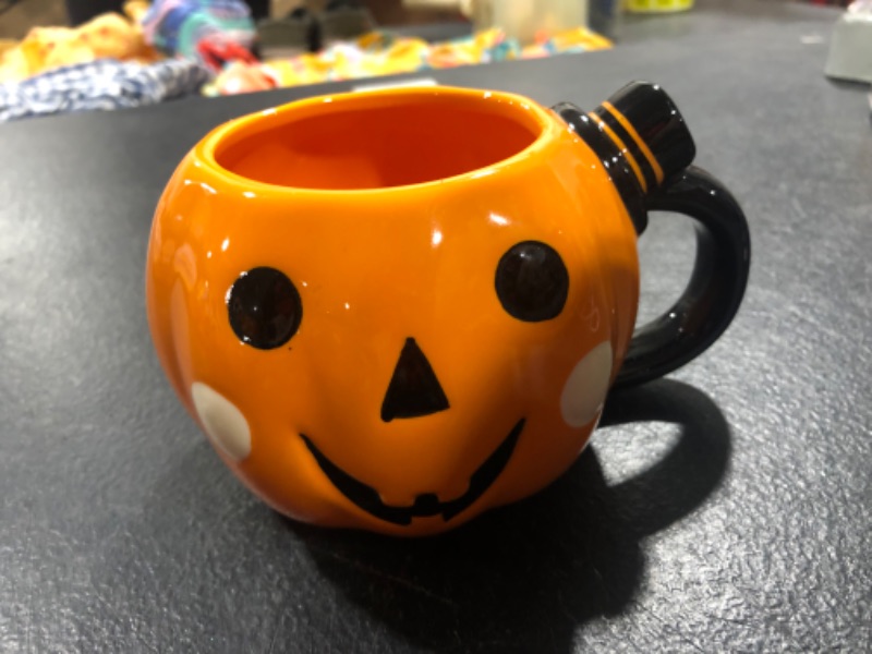 Photo 2 of 10oz Stoneware Pumpkin Figural Mug - Hyde &EEK! Boutique