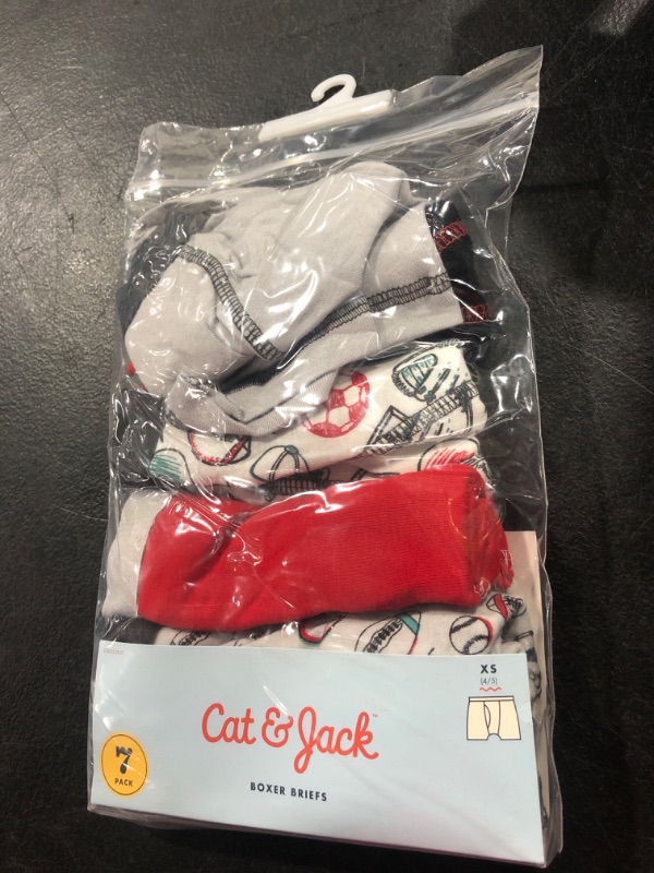 Photo 2 of Boys 7pk Sports Boxer Briefs - Cat & Jack Red XS