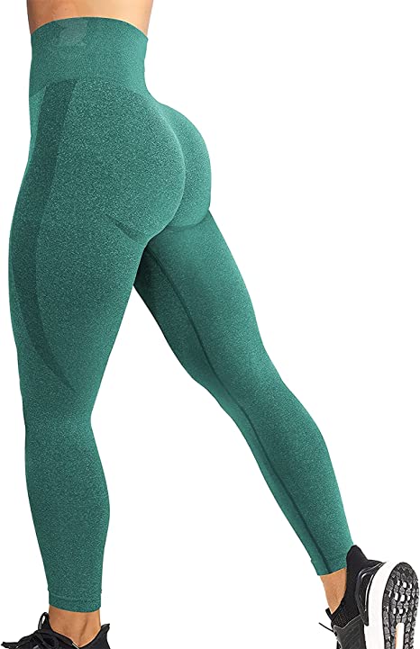 Photo 1 of YEOREO Women High Waist Seamless Workout Leggings Gym Smile Contour Yoga Pants Athletic Tights 