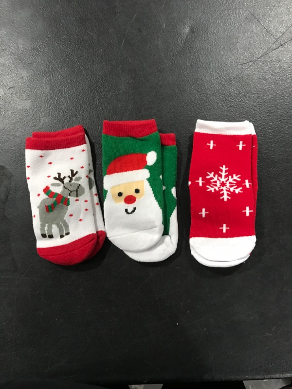 Photo 2 of 3 PCS Cute Kid Sock Warm Winter Crew Socks Unisex Cotton Socks Xmas Gift Small