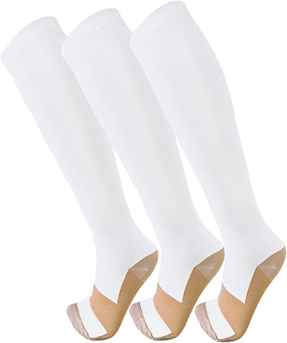 Photo 1 of 3 Pack Copper Compression Socks - Compression Socks Women & Men Circulation - Best for Medical,Running,Athletic