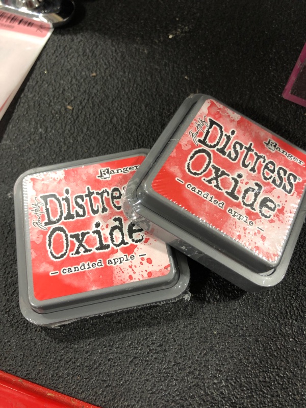 Photo 1 of 2 pack of Ranger Ink Pad Candied Apple THoltz Distress Oxides, 3 x 3 x 0.75